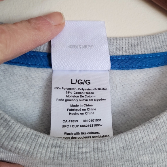 Disney | Minnie Mouse Logo Reversible Sequinned Sweatshirt L - Picture 3 of 7